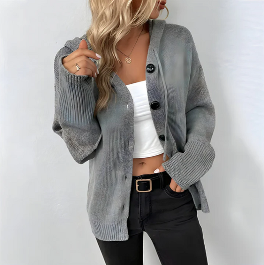 Galia - Cardigan Con Cappuccio Da Donna